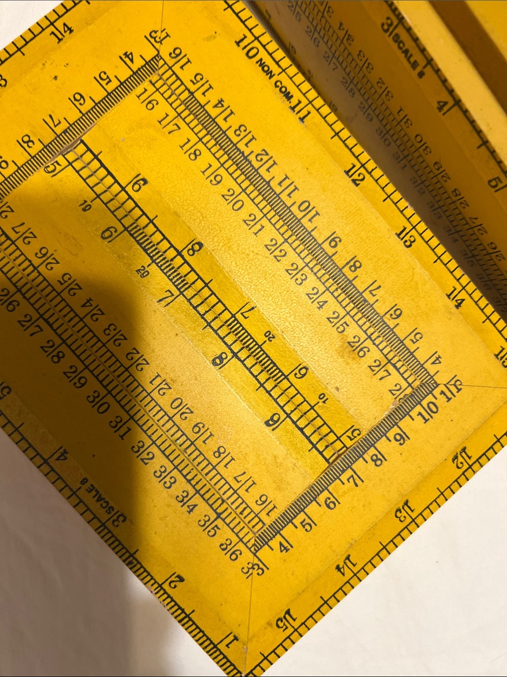 Yellow Decorative Storage Box with Ruler Design - Picture 4 of 10